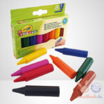 Crayola: 8 db színes tömzsi viaszkréta, tartalom