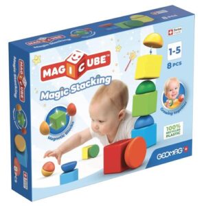 Geomag: Magicube Blocks Recycled, 8 db-os készségfejlesztő építőkocka