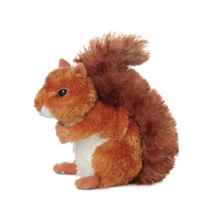 Nutsie, a bolyhos, élethű plüss mókus, 20 cm (Aurora, Mini Flopsies)