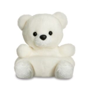 Snowy, a tenyérnyi fehér ülő plüss bébi jegesmedve, 13 cm (Aurora, Palm Pals)
