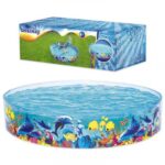Merevfalú tenger mintájú medence, 244x46 cm (Bestway, 55031)