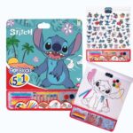 Lilo és Stitch: 5 az 1-ben óriás színező matricákkal kreatív szett, 41x35 cm
