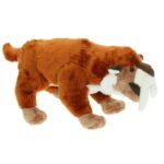 Élethű, álló plüss kardfogú tigris, 30 cm (Cornelissen)