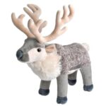 Álló, szürke plüss rénszarvas, 30 cm (Wild Republic, Cuddlekins)