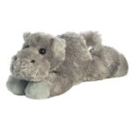 Howie, a fekvő plüss víziló, 20 cm (Aurora, Mini Flopsies)