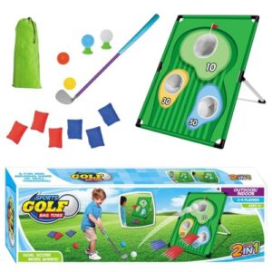 Golf és babzsák dobáló 2 az 1-ben fejlesztőjáték