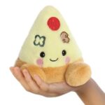 Peppa, a tenyérnyi ülő plüss pizza szelet, 13 cm (Aurora, Palm Pals)