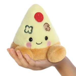 Peppa, a tenyérnyi ülő plüss pizza szelet, 13 cm (Aurora, Palm Pals)