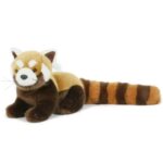 Élethű, álló plüss vörös panda, 25 cm (Semo)