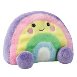 Vivi, az ülő plüss szivárvány figura, 20 cm (Aurora, Palm Pals)