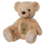 Világosbarna ülő plüss Teddy maci, 28 cm (Aurora, Eco Nation)