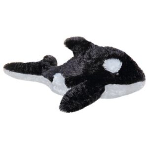 Orca, az élethű plüss kardszárnyú delfin, 20 cm (Aurora, Mini Flopsies)