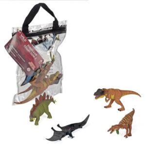 Műanyag dinoszaurusz figurák, 4 db-os játék szett, 1. kollekció (Wild Republic)