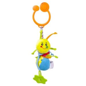Csörgő-zizegő textil bébijáték rágókával, felakasztható (Biba Toys)