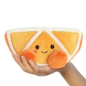 Tucker, a tenyérnyi ülő plüss mandarin szelet, 13 cm (Aurora, Palm Pals)