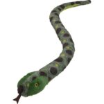Zöld anakonda plüss kígyó sárga, fekete foltokkal, 150 cm (Nature Planet)