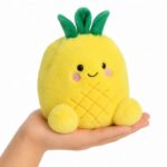 Perky, a tenyérnyi, ülő plüss ananász, 13 cm (Aurora, Palm Pals)