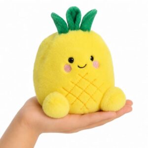 Perky, a tenyérnyi, ülő plüss ananász, 13 cm (Aurora, Palm Pals)