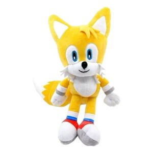 Sonic: Tails, a sárga színű kétfarkú plüss róka, 30 cm