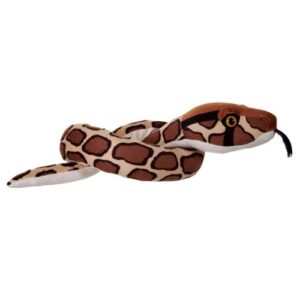 Élethű, tekeredő plüss burmai piton kígyó, 24 cm (Wild Republic)