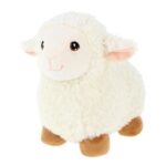 Fehér, álló plüss bárány, 18 cm (Keel Toys, Keeleco)