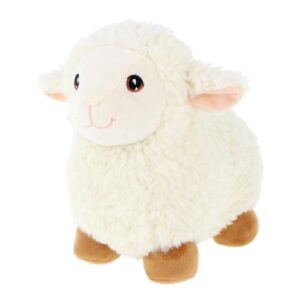 Fehér, álló plüss bárány, 18 cm (Keel Toys, Keeleco)