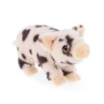 Álló, foltos plüss malac, 18 cm (Keel Toys, Keeleco)