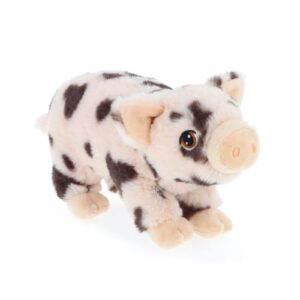 Álló, foltos plüss malac, 18 cm (Keel Toys, Keeleco)