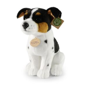 Élethű, ülő Jack Russell-terrier plüss kutya, 29 cm (Rappa)