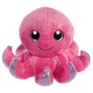 SeaStar, a csillogó szemű rózsaszín plüss polip, 18 cm (Aurora, Sparkle Tales)