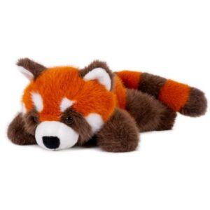 Fekvő, puha plüss vörös panda, 25 cm (Semo, Fluffies)