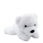 Fekvő, puha plüss jegesmedve, 25 cm (Semo, Fluffies)