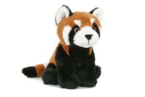 Élethű, ülő plüss vörös panda kölyök, 18 cm (Semo, Softbabies)