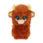 Csillogó szemű plüss skót-felföldi marha, 15 cm (Keel Toys, Animotsu)