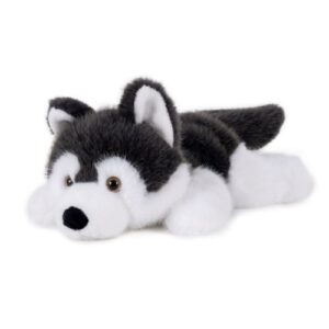 Fekvő, puha plüss husky kutya, 25 cm (Semo, Fluffies)