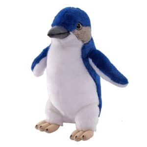 Kék-fehér álló plüss pingvin, 20 cm (Wild Republic, Cuddlekins)
