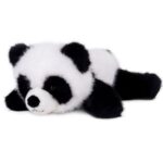 Fekvő, puha plüss panda, 25 cm (Semo, Fluffies)