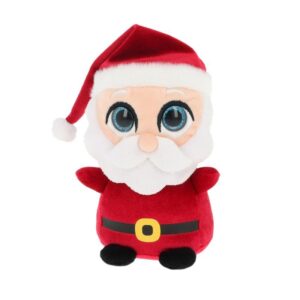 Csillogó szemű plüss télapó, 10 cm (Keel Toys, Mini Motsu)