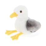 Élethű, ülő plüss sirály fióka, 20 cm (Keel Toys, Keeleco)
