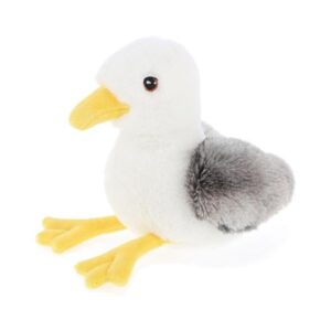 Élethű, ülő plüss sirály fióka, 20 cm (Keel Toys, Keeleco)