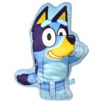 Bluey: Bluey alakú kék színű plüss formapárna, 21x31 cm