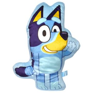 Bluey: Bluey alakú kék színű plüss formapárna, 21x31 cm