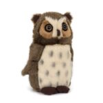 Élethű, barna plüss bagoly fióka, 13 cm (Semo, Softminis)